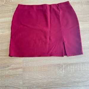 Forever 21 Deep Red Pencil Skirt